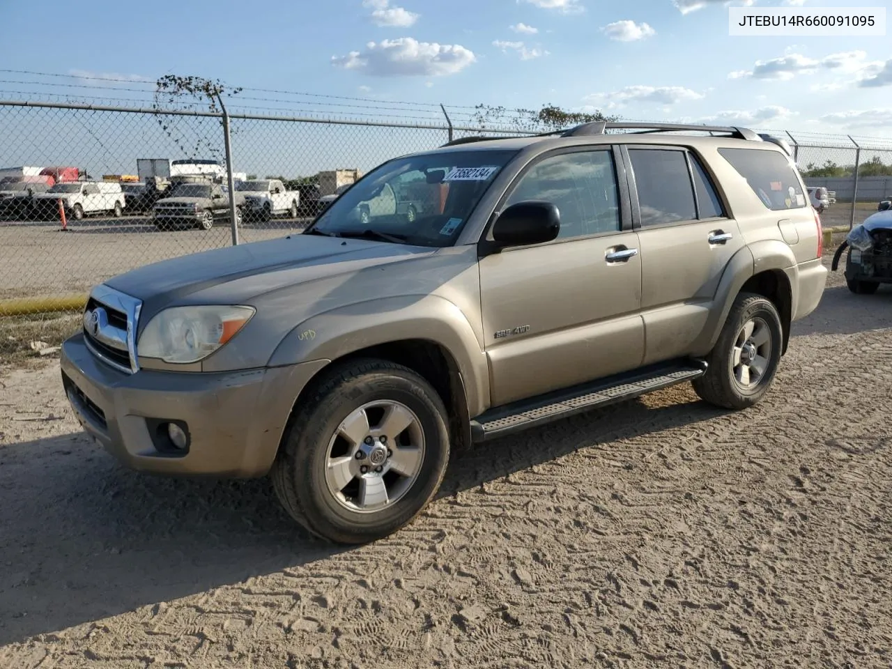 2006 Toyota 4Runner Sr5 VIN: JTEBU14R660091095 Lot: 73582134