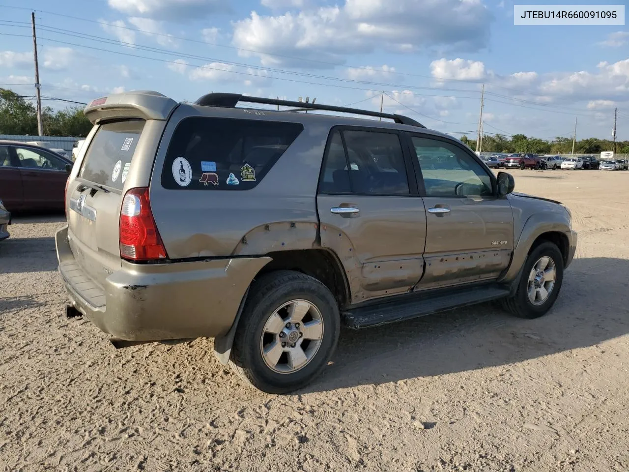 2006 Toyota 4Runner Sr5 VIN: JTEBU14R660091095 Lot: 73582134