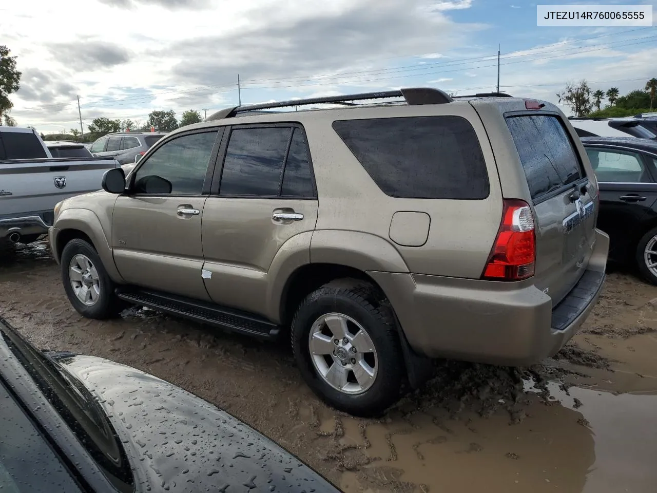 2006 Toyota 4Runner Sr5 VIN: JTEZU14R760065555 Lot: 73825924