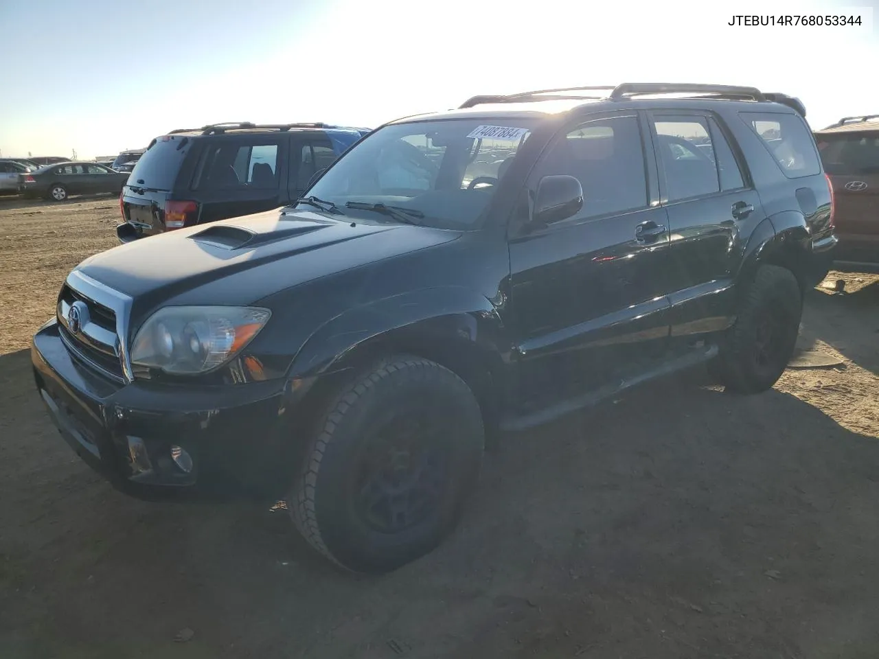 2006 Toyota 4Runner Sr5 VIN: JTEBU14R768053344 Lot: 74087884