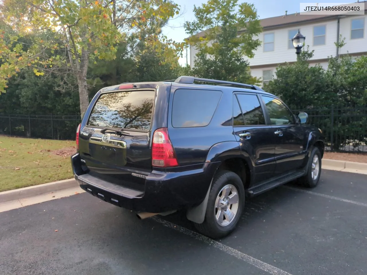 2006 Toyota 4Runner Sr5 VIN: JTEZU14R668050403 Lot: 74151754