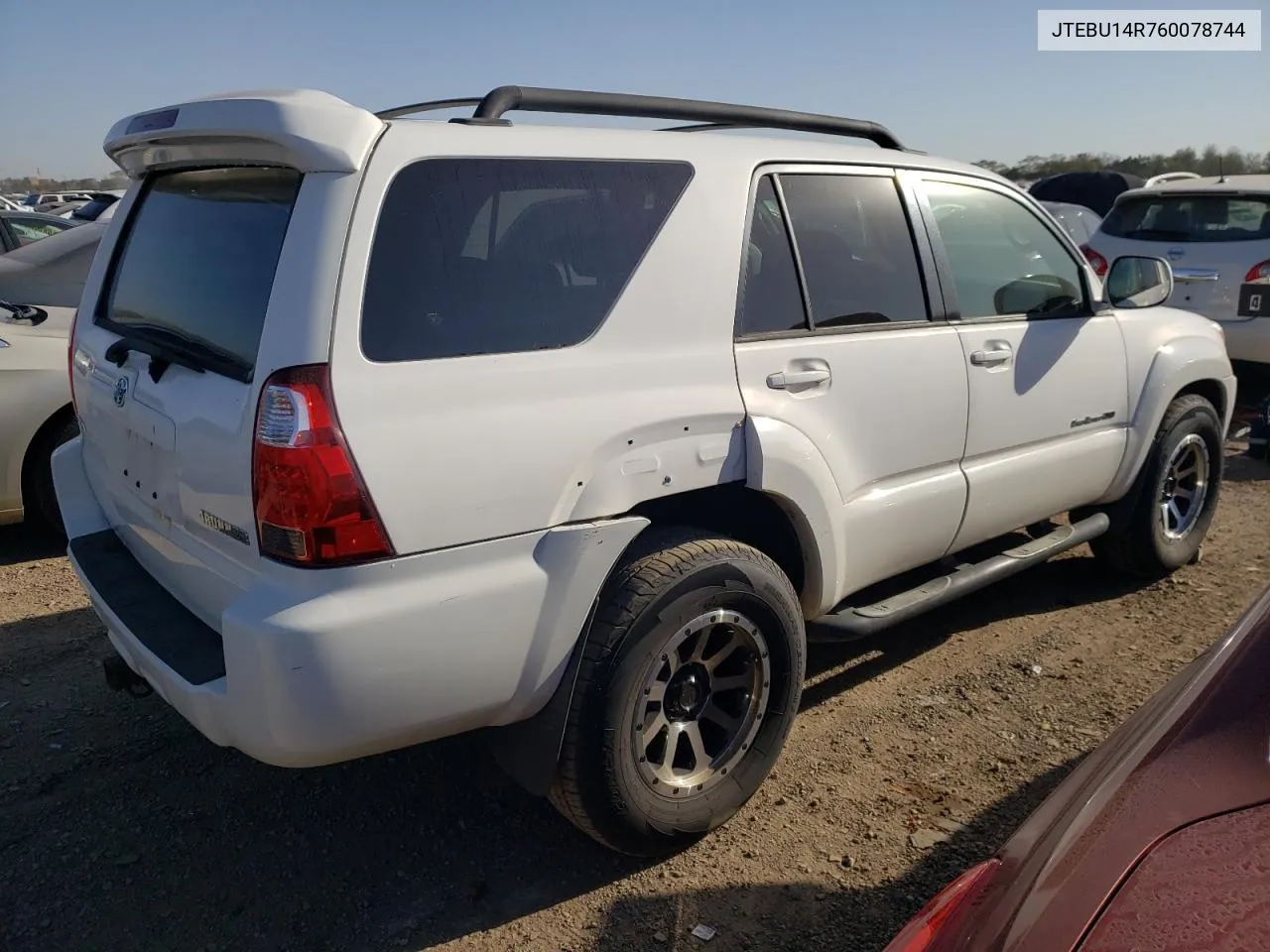 2006 Toyota 4Runner Sr5 VIN: JTEBU14R760078744 Lot: 74395664