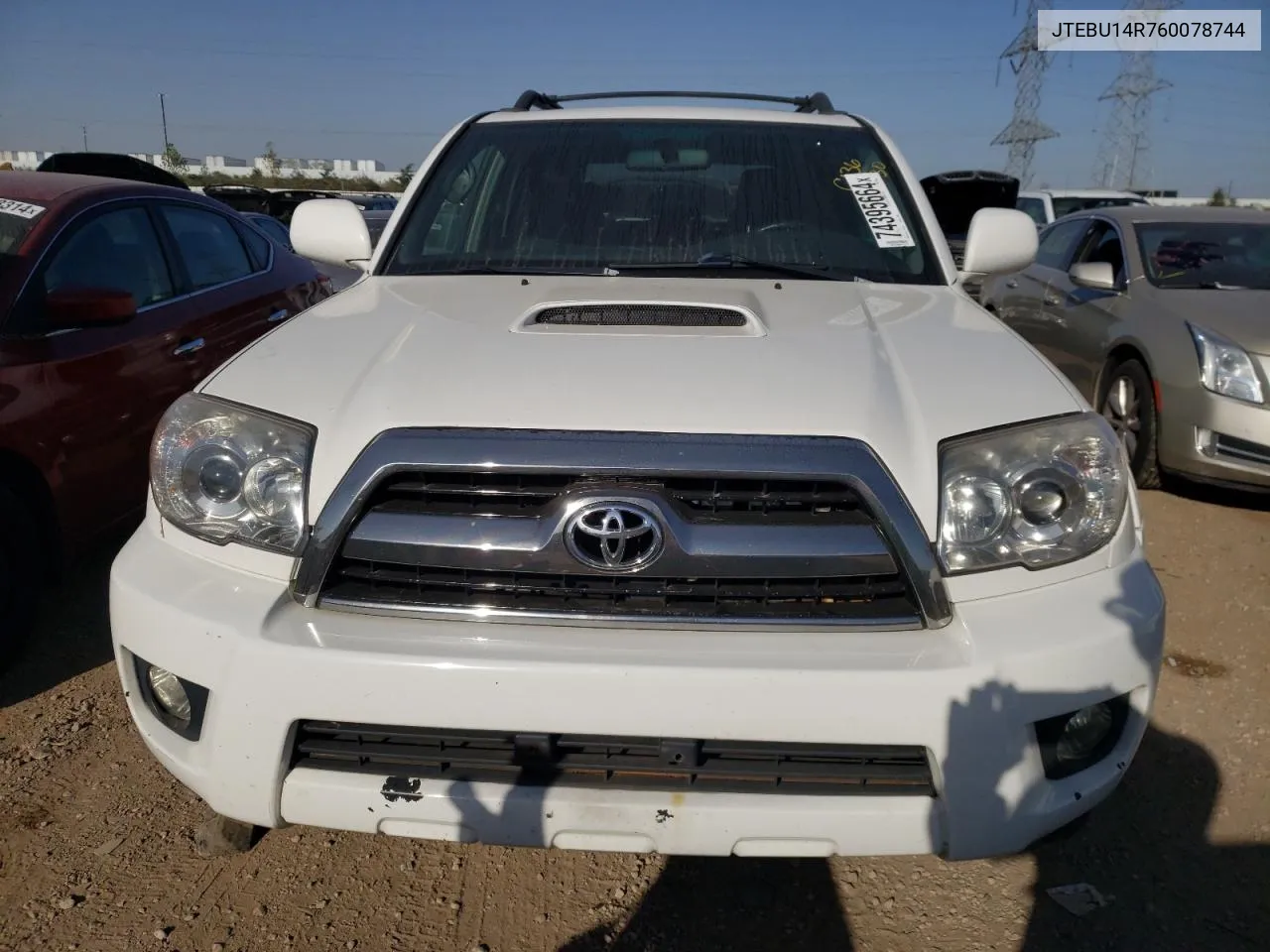 2006 Toyota 4Runner Sr5 VIN: JTEBU14R760078744 Lot: 74395664