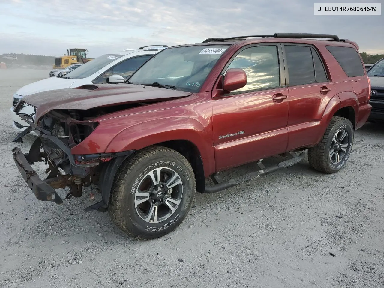 2006 Toyota 4Runner Sr5 VIN: JTEBU14R768064649 Lot: 74736484