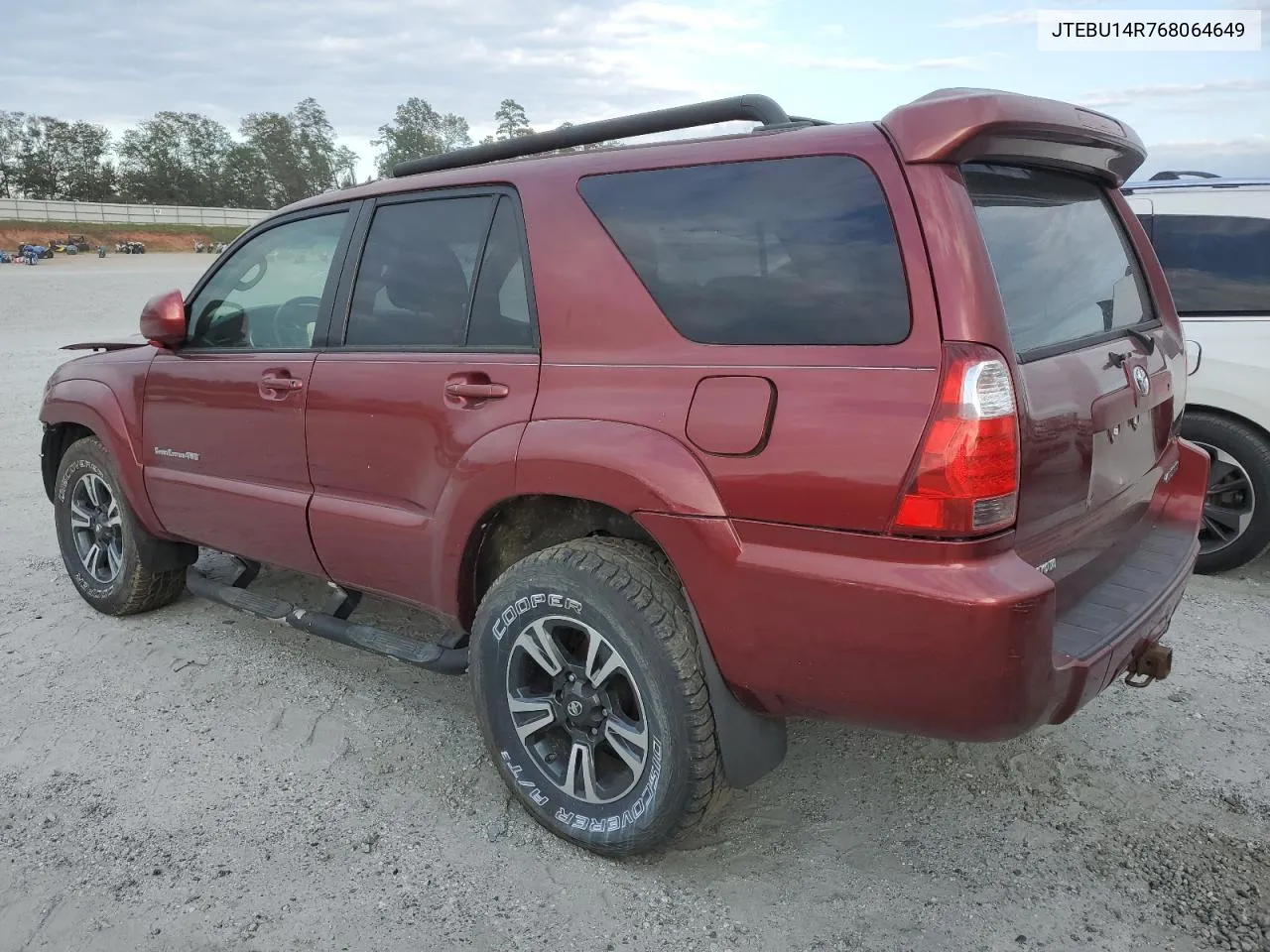 2006 Toyota 4Runner Sr5 VIN: JTEBU14R768064649 Lot: 74736484