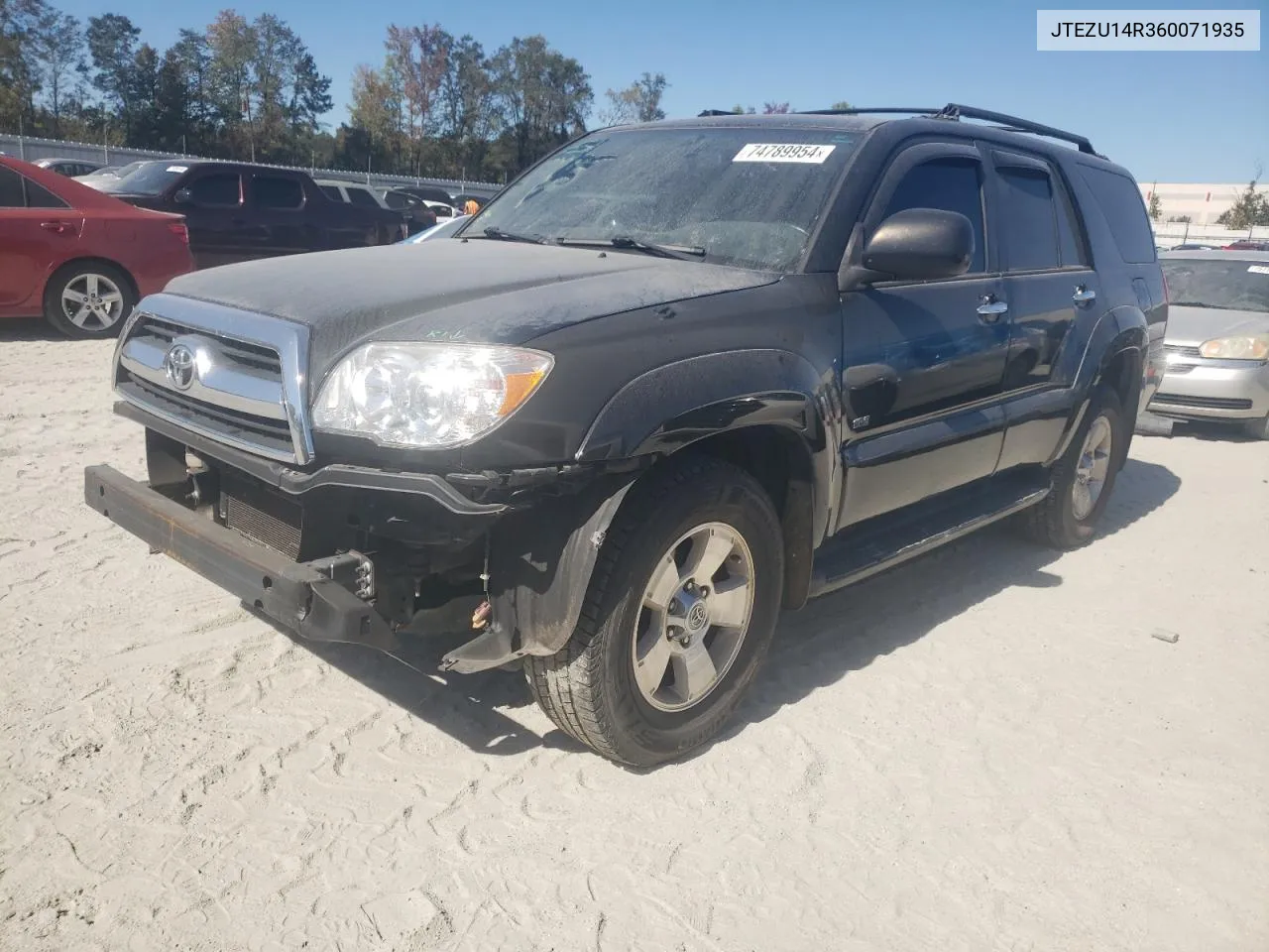 2006 Toyota 4Runner Sr5 VIN: JTEZU14R360071935 Lot: 74789954