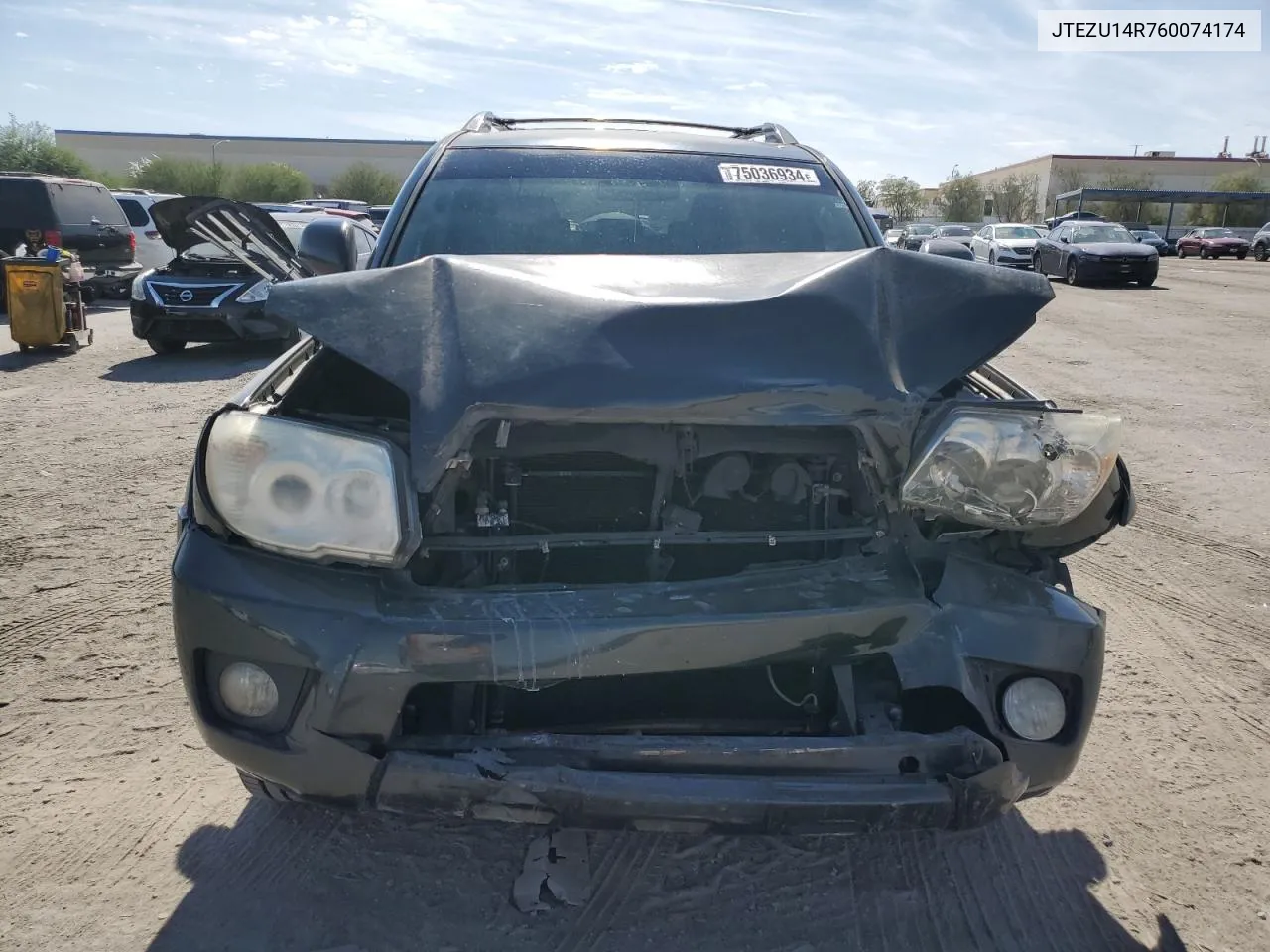 2006 Toyota 4Runner Sr5 VIN: JTEZU14R760074174 Lot: 75036934