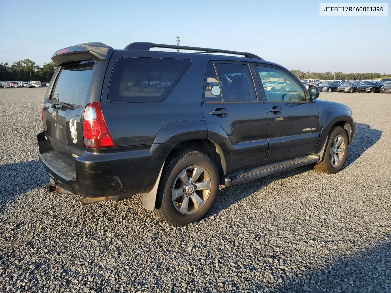 2006 Toyota 4Runner Limited VIN: JTEBT17R460061396 Lot: 75338104