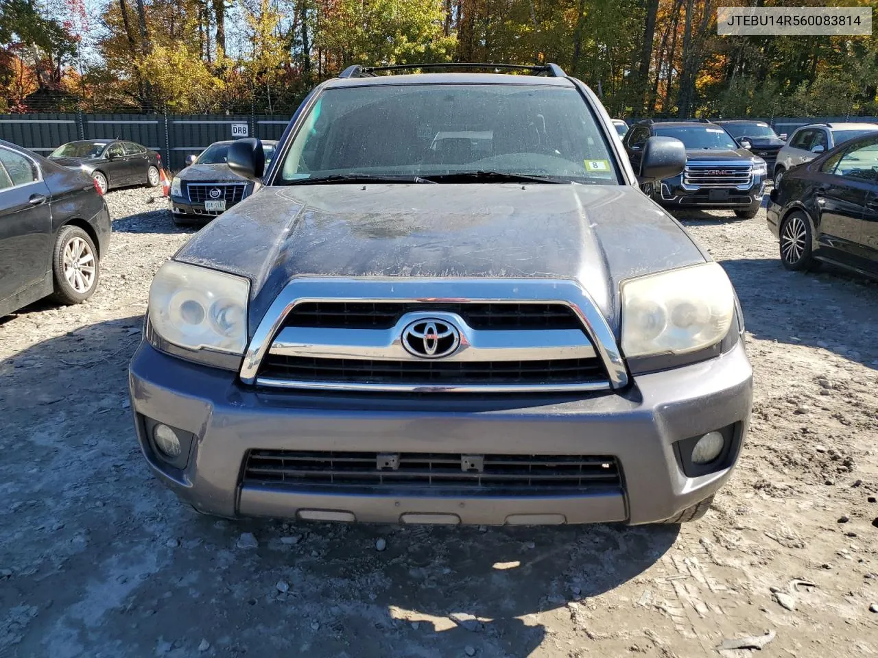 2006 Toyota 4Runner Sr5 VIN: JTEBU14R560083814 Lot: 75684884