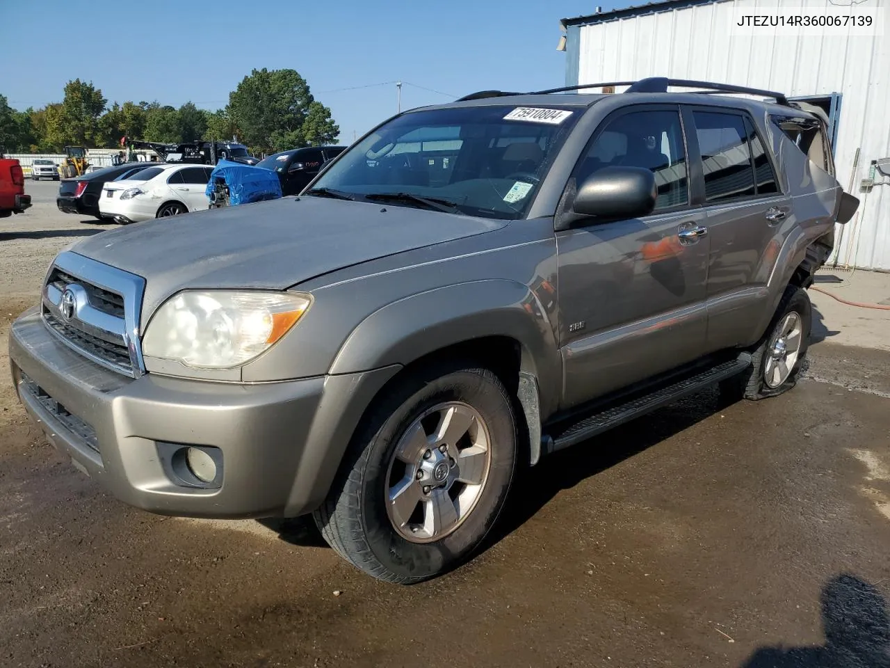 2006 Toyota 4Runner Sr5 VIN: JTEZU14R360067139 Lot: 75910804