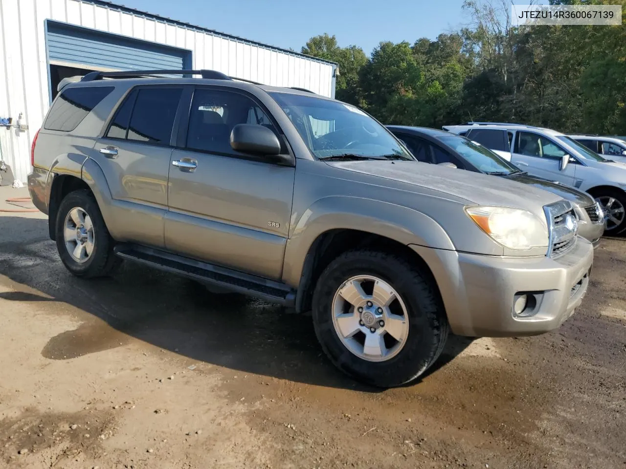 2006 Toyota 4Runner Sr5 VIN: JTEZU14R360067139 Lot: 75910804