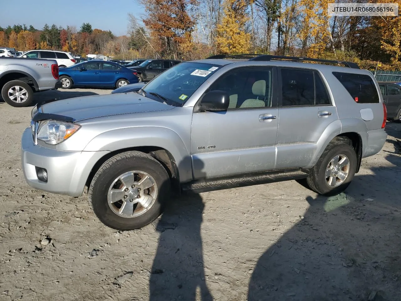 2006 Toyota 4Runner Sr5 VIN: JTEBU14R068056196 Lot: 76110004