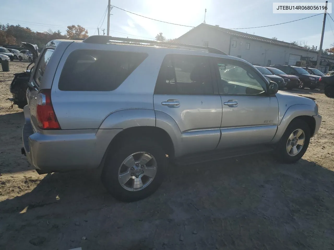 2006 Toyota 4Runner Sr5 VIN: JTEBU14R068056196 Lot: 76110004