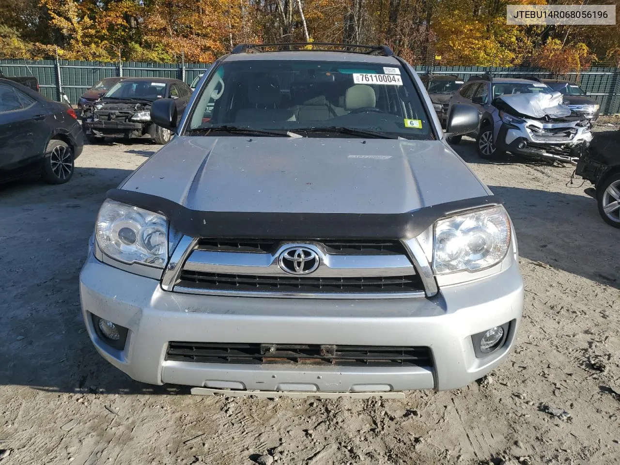 2006 Toyota 4Runner Sr5 VIN: JTEBU14R068056196 Lot: 76110004