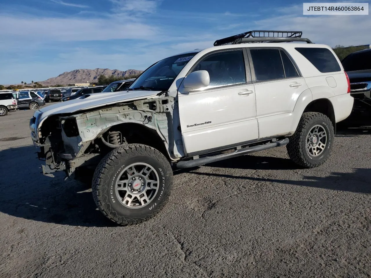 2006 Toyota 4Runner Sr5 VIN: JTEBT14R460063864 Lot: 76836434