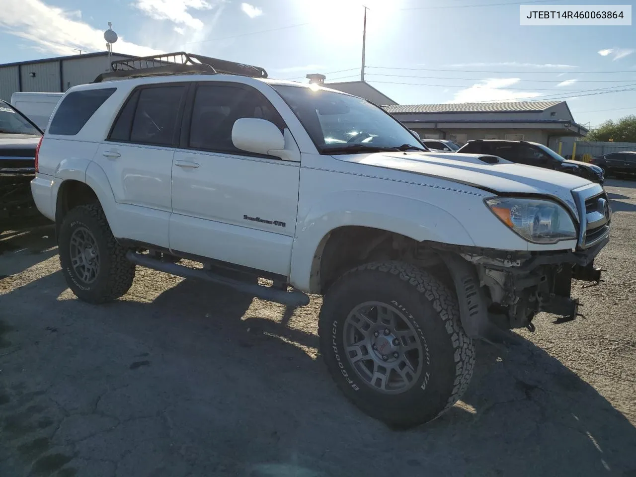 2006 Toyota 4Runner Sr5 VIN: JTEBT14R460063864 Lot: 76836434