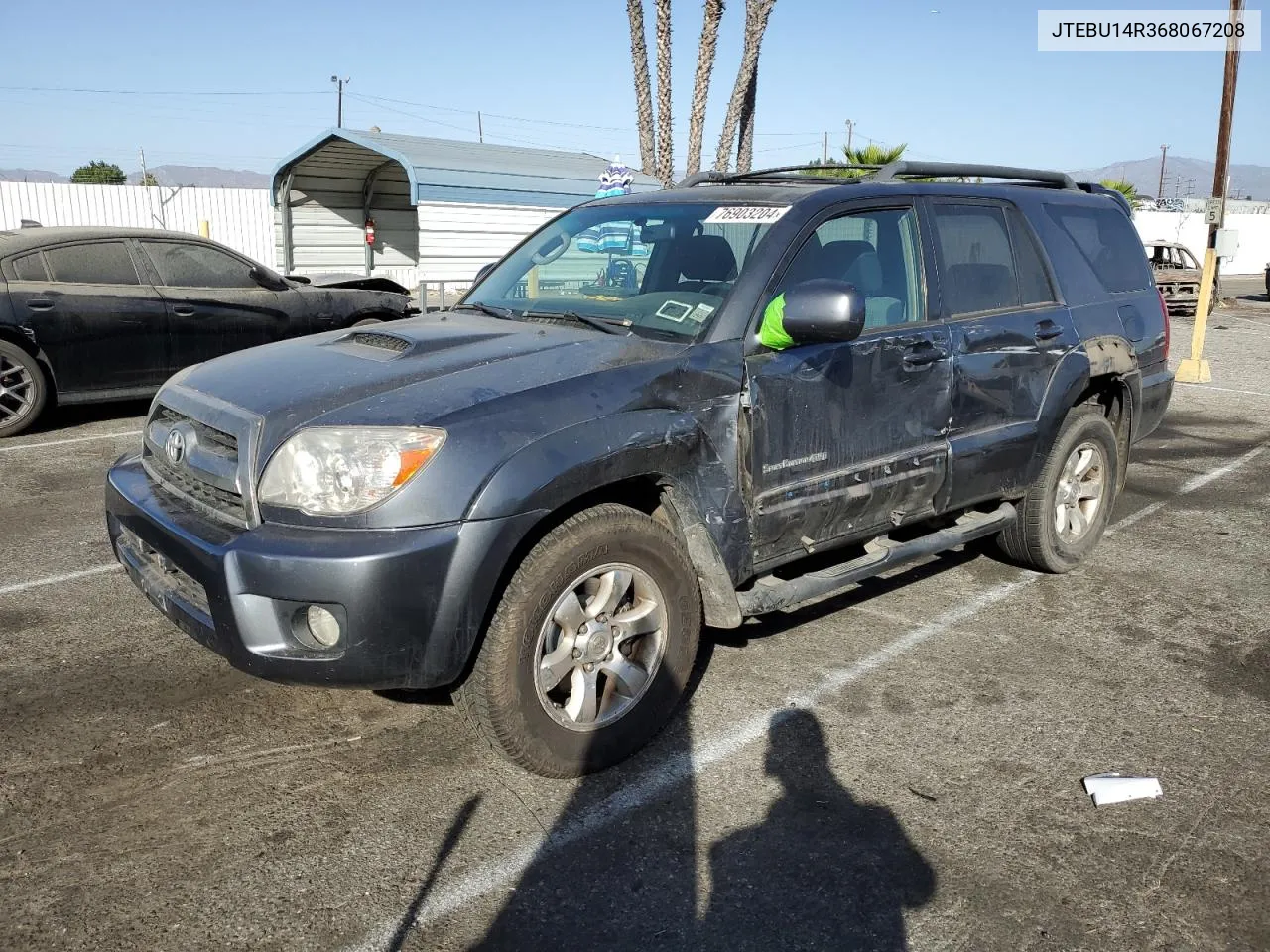 2006 Toyota 4Runner Sr5 VIN: JTEBU14R368067208 Lot: 76903204