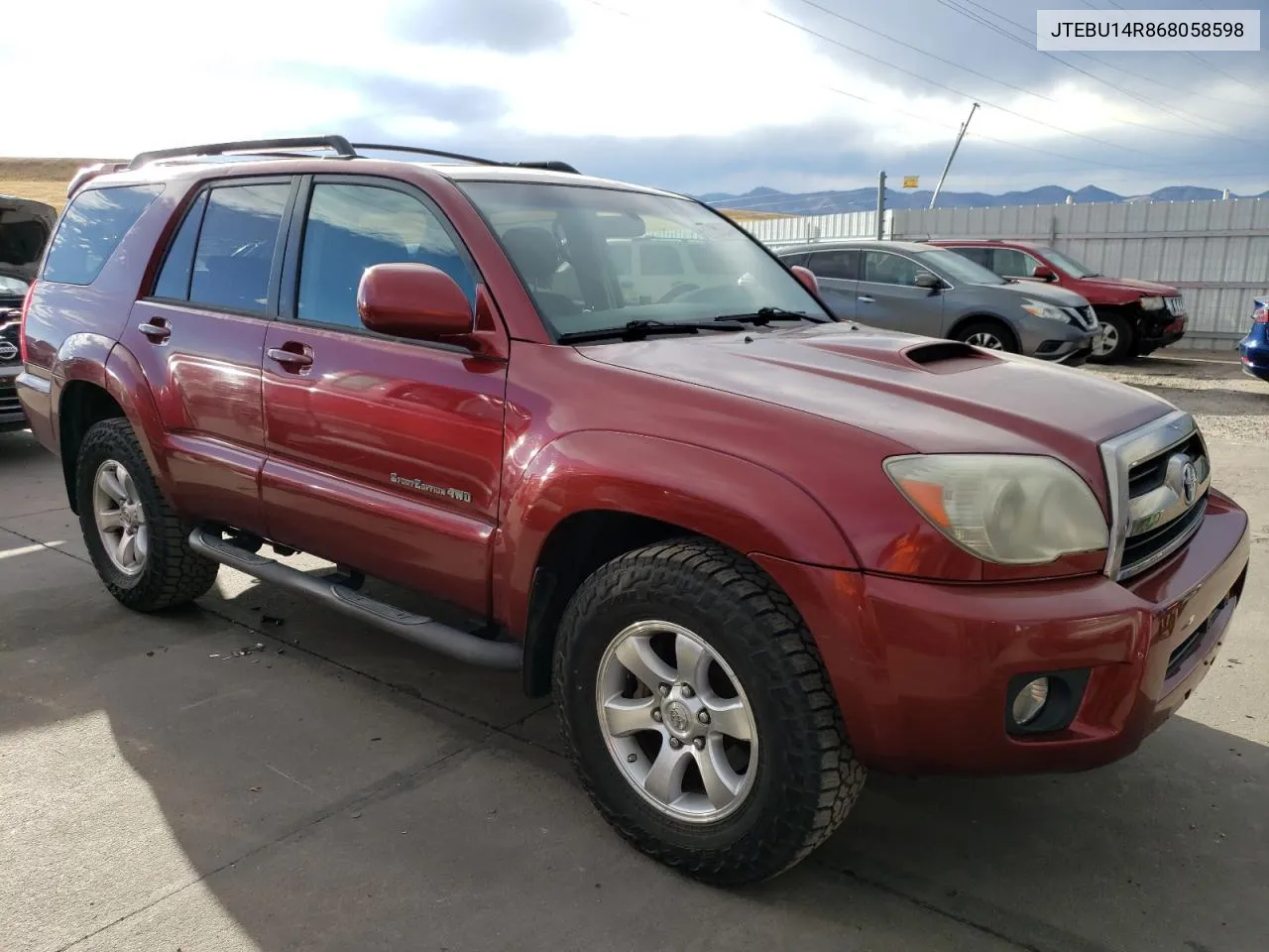 2006 Toyota 4Runner Sr5 VIN: JTEBU14R868058598 Lot: 77189264