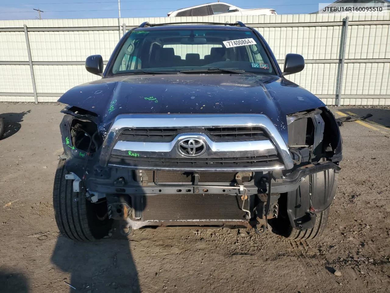 JTEBU14R160095510 2006 Toyota 4Runner Sr5