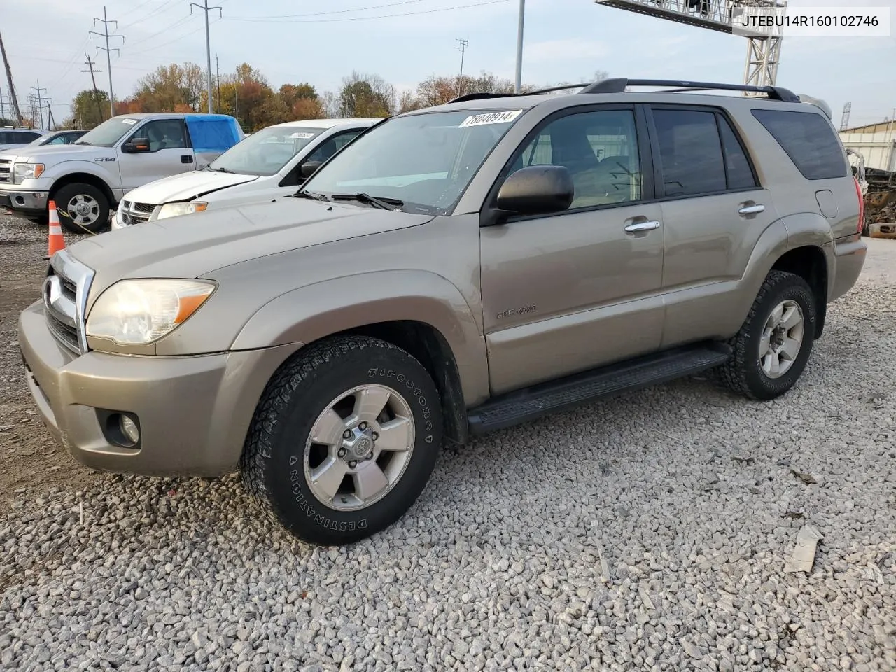 2006 Toyota 4Runner Sr5 VIN: JTEBU14R160102746 Lot: 78040914