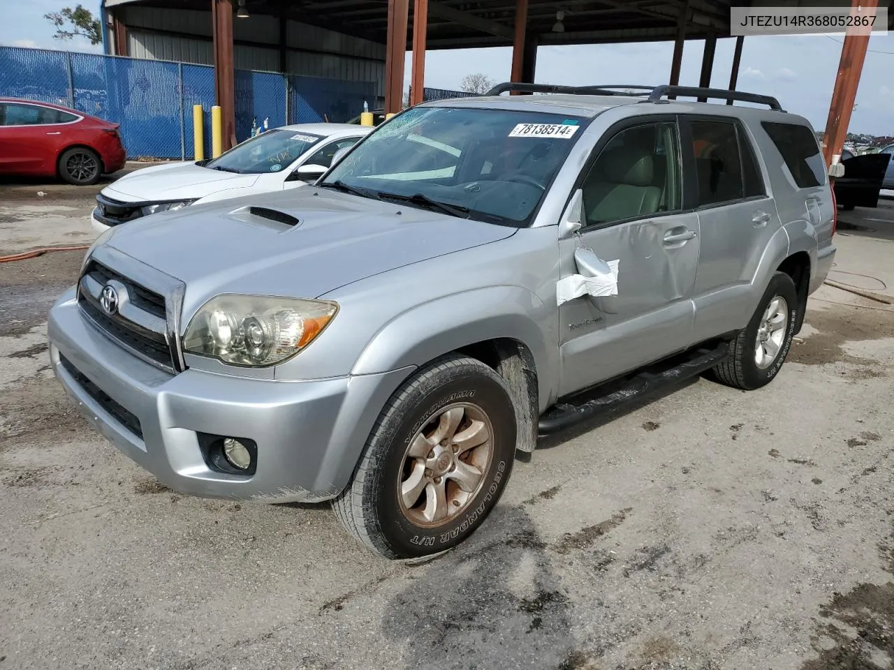 2006 Toyota 4Runner Sr5 VIN: JTEZU14R368052867 Lot: 78138514