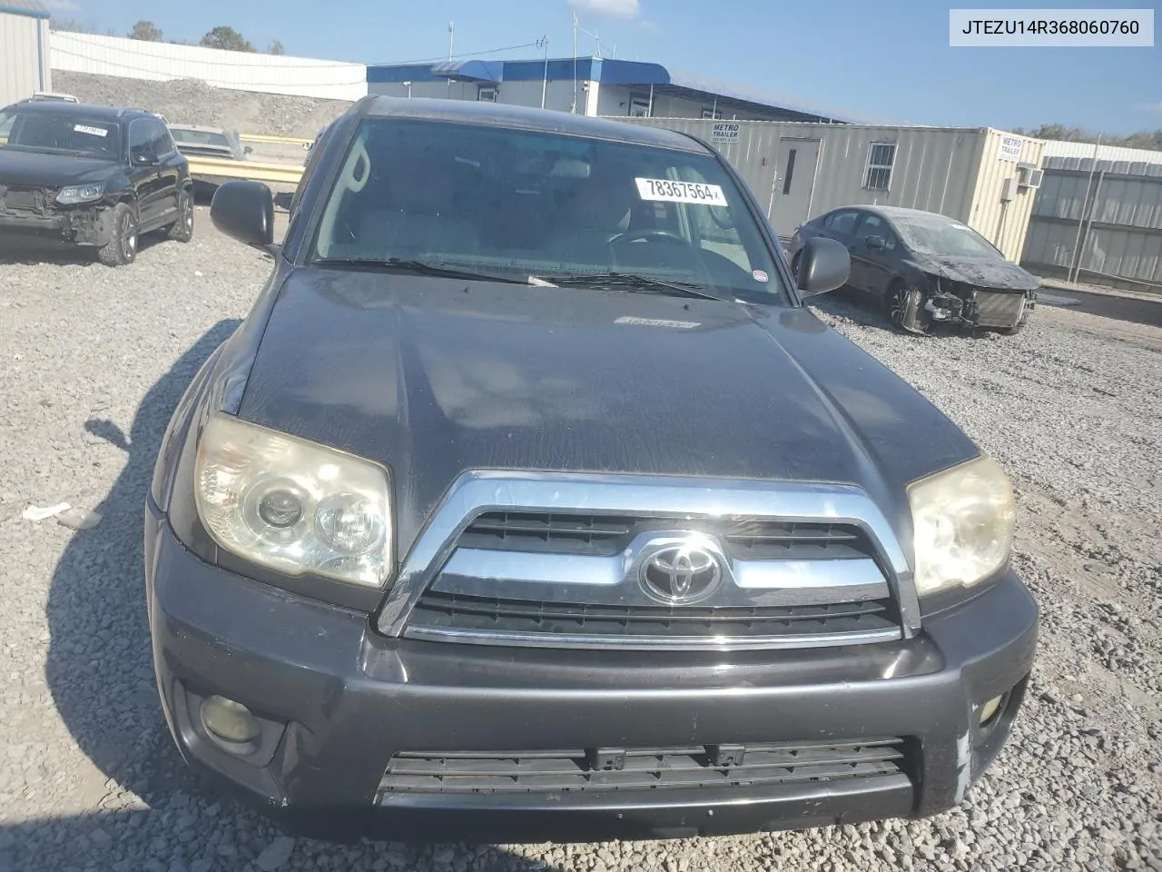 2006 Toyota 4Runner Sr5 VIN: JTEZU14R368060760 Lot: 78367564