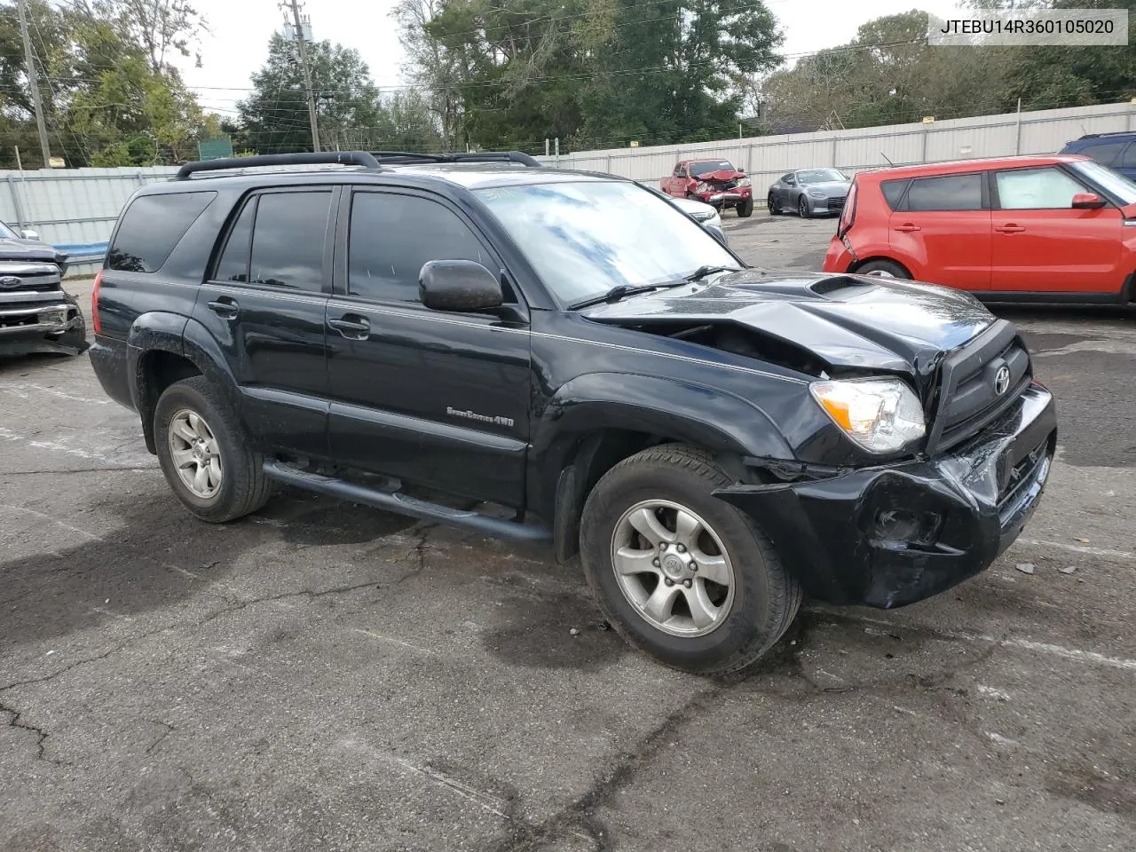 2006 Toyota 4Runner Sr5 VIN: JTEBU14R360105020 Lot: 79237524