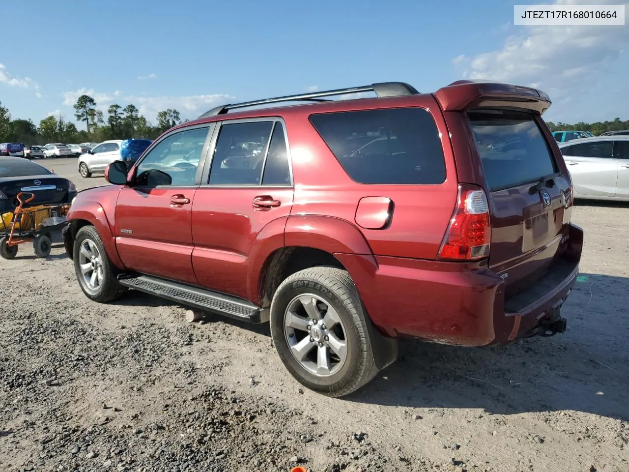 2006 Toyota 4Runner Limited VIN: JTEZT17R168010664 Lot: 79641514