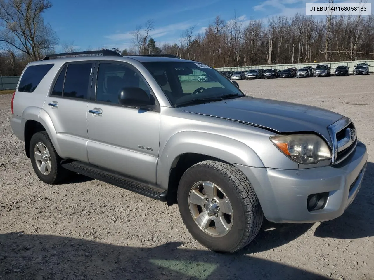 2006 Toyota 4Runner Sr5 VIN: JTEBU14R168058183 Lot: 79643834