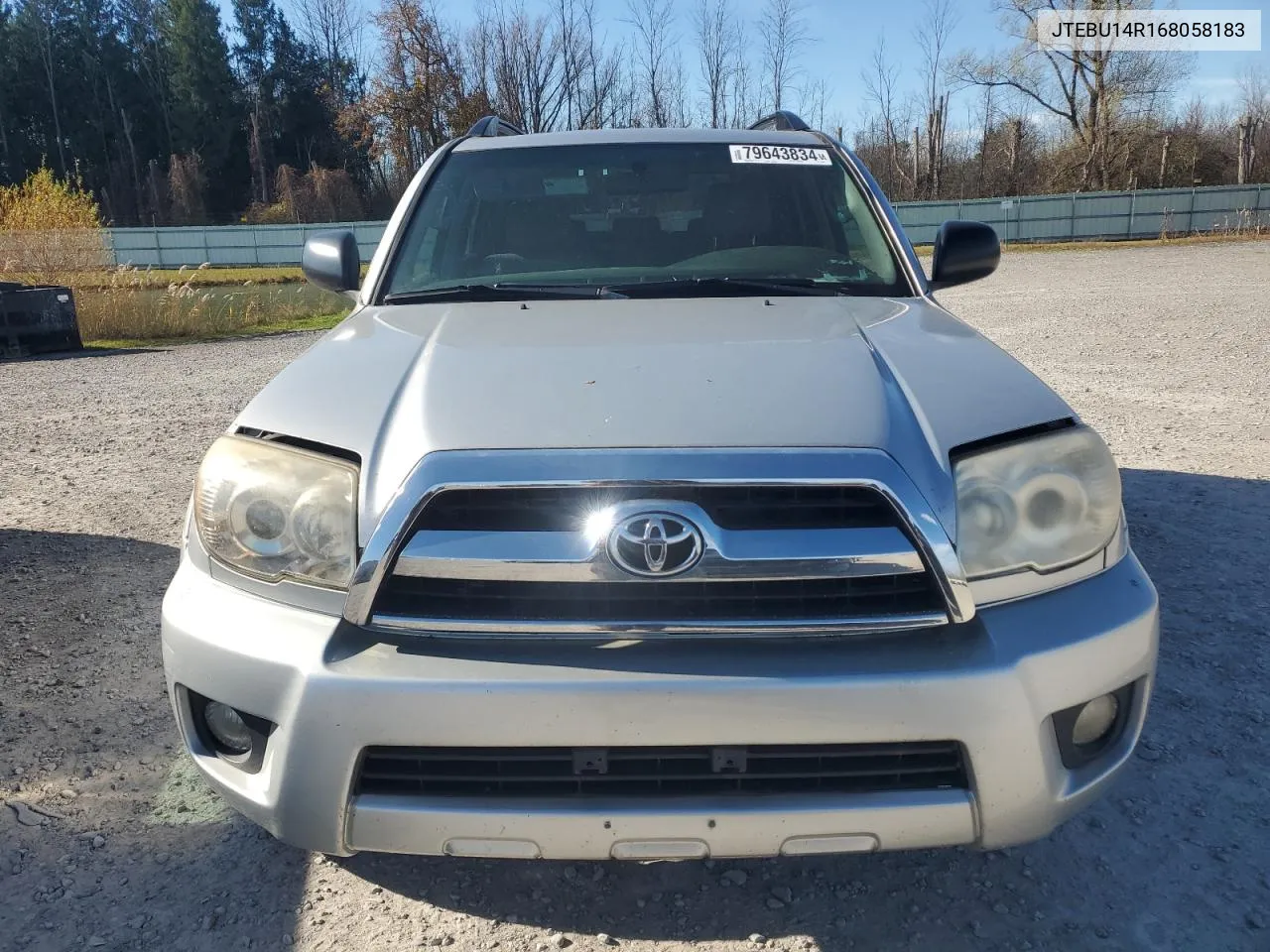 2006 Toyota 4Runner Sr5 VIN: JTEBU14R168058183 Lot: 79643834