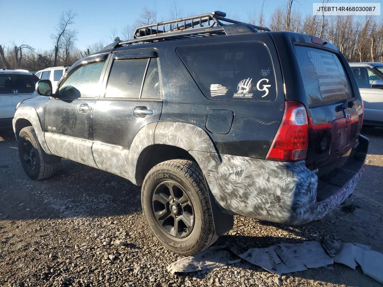 2006 Toyota 4Runner Sr5 VIN: JTEBT14R468030087 Lot: 80588264