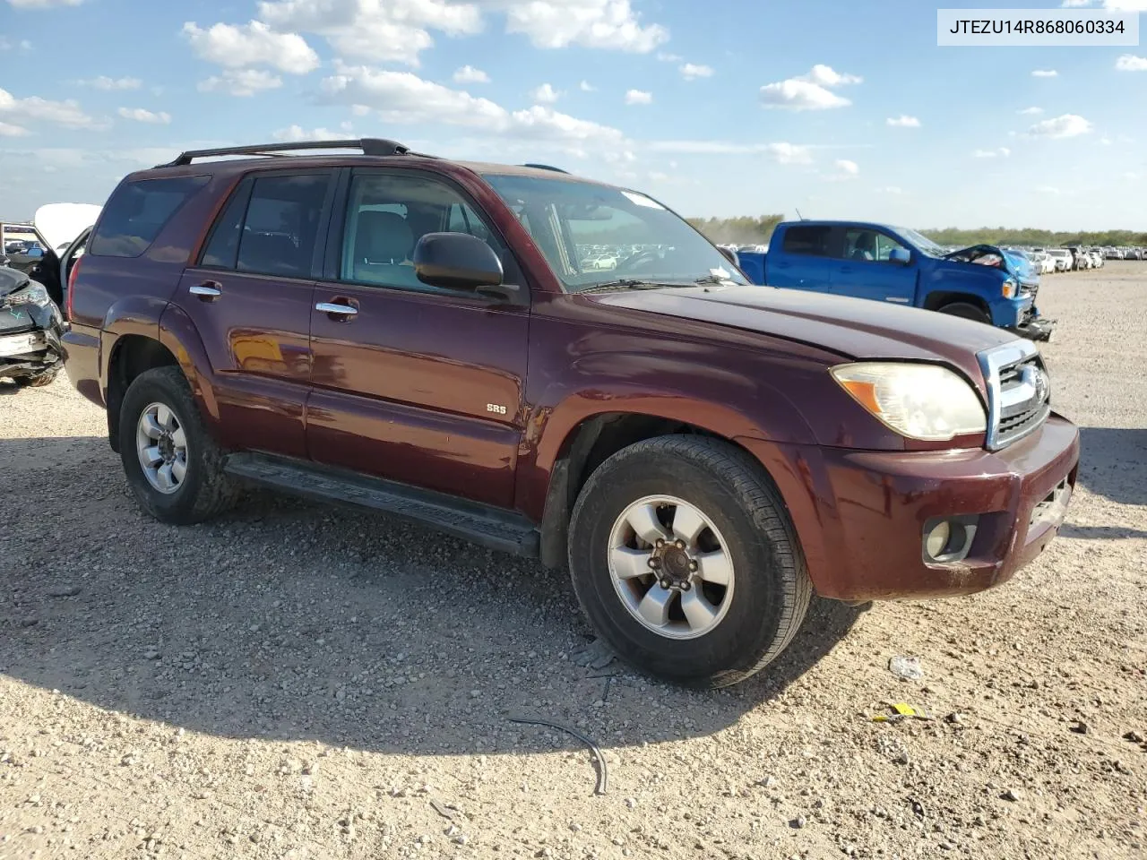 2006 Toyota 4Runner Sr5 VIN: JTEZU14R868060334 Lot: 80710284