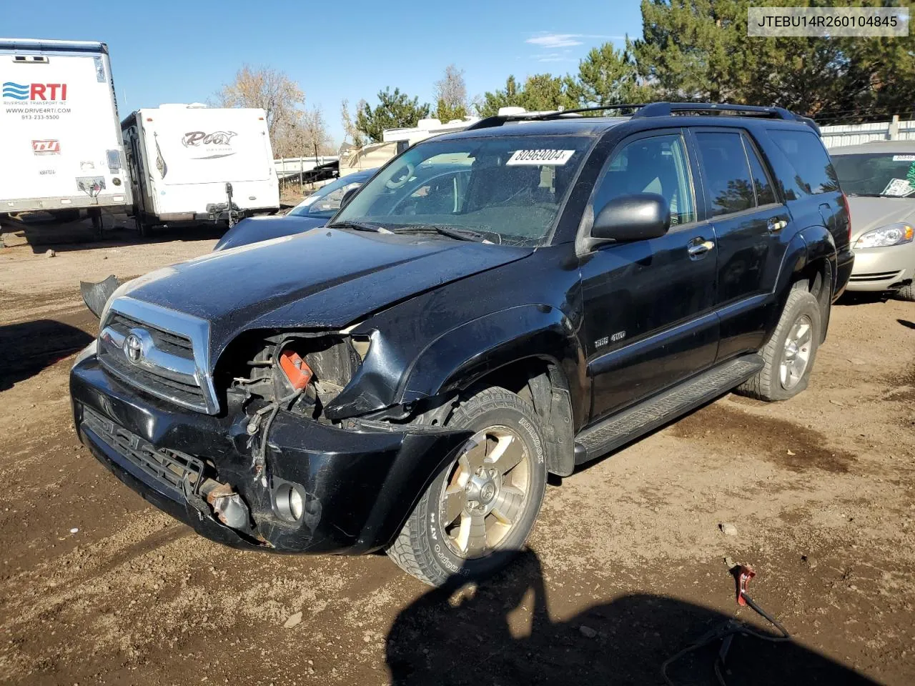 2006 Toyota 4Runner Sr5 VIN: JTEBU14R260104845 Lot: 80969004