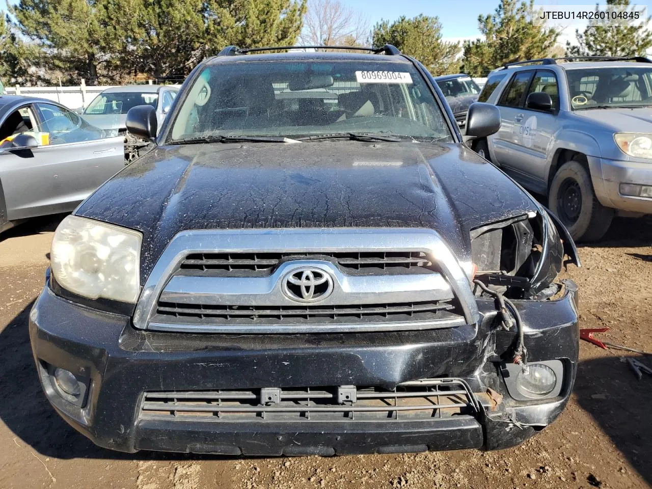 2006 Toyota 4Runner Sr5 VIN: JTEBU14R260104845 Lot: 80969004