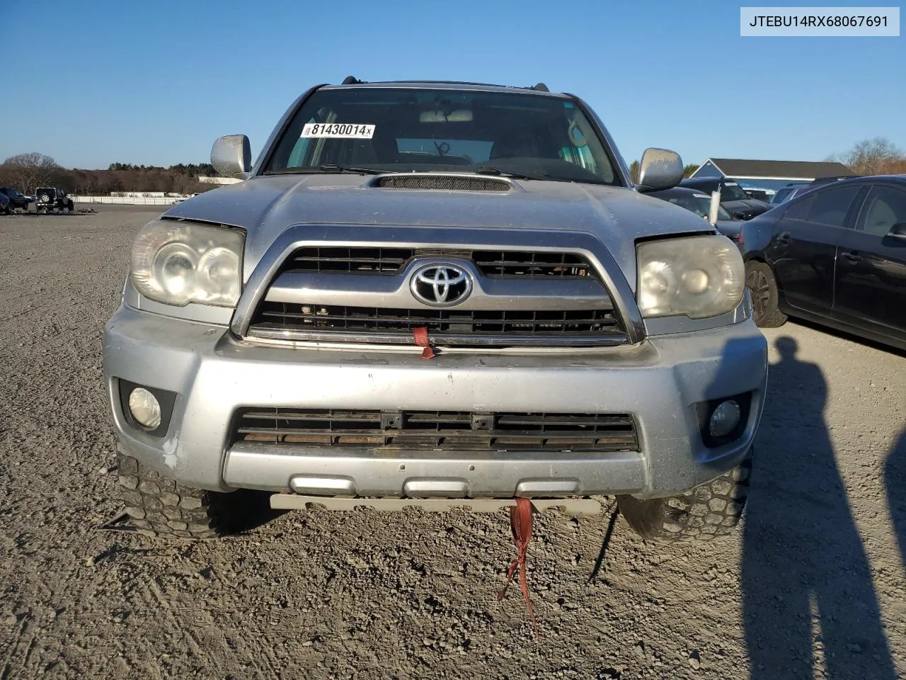 2006 Toyota 4Runner Sr5 VIN: JTEBU14RX68067691 Lot: 81430014