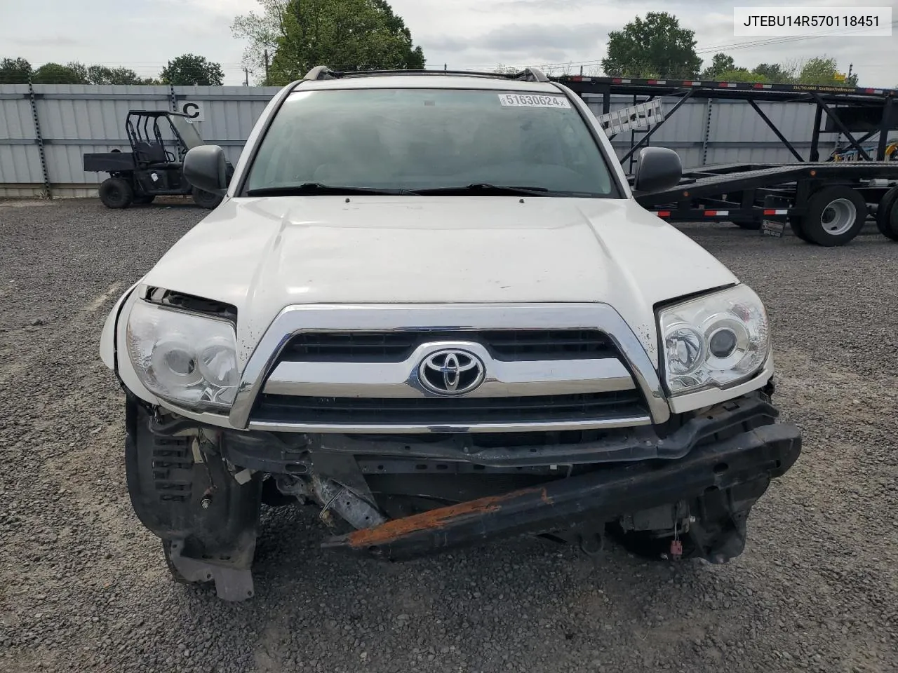 2007 Toyota 4Runner Sr5 VIN: JTEBU14R570118451 Lot: 51630624