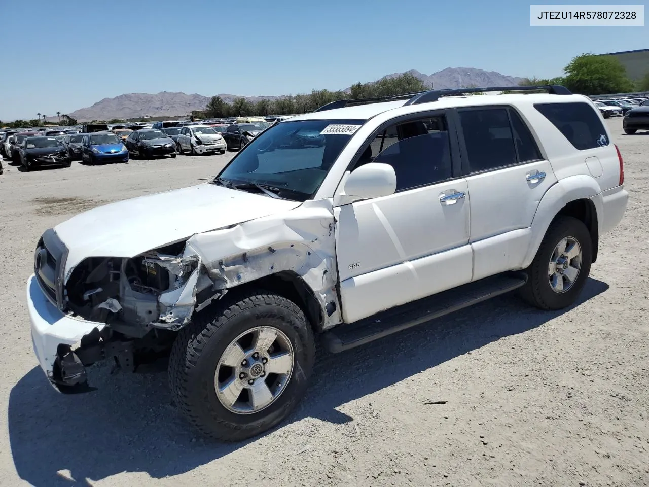 2007 Toyota 4Runner Sr5 VIN: JTEZU14R578072328 Lot: 55565094