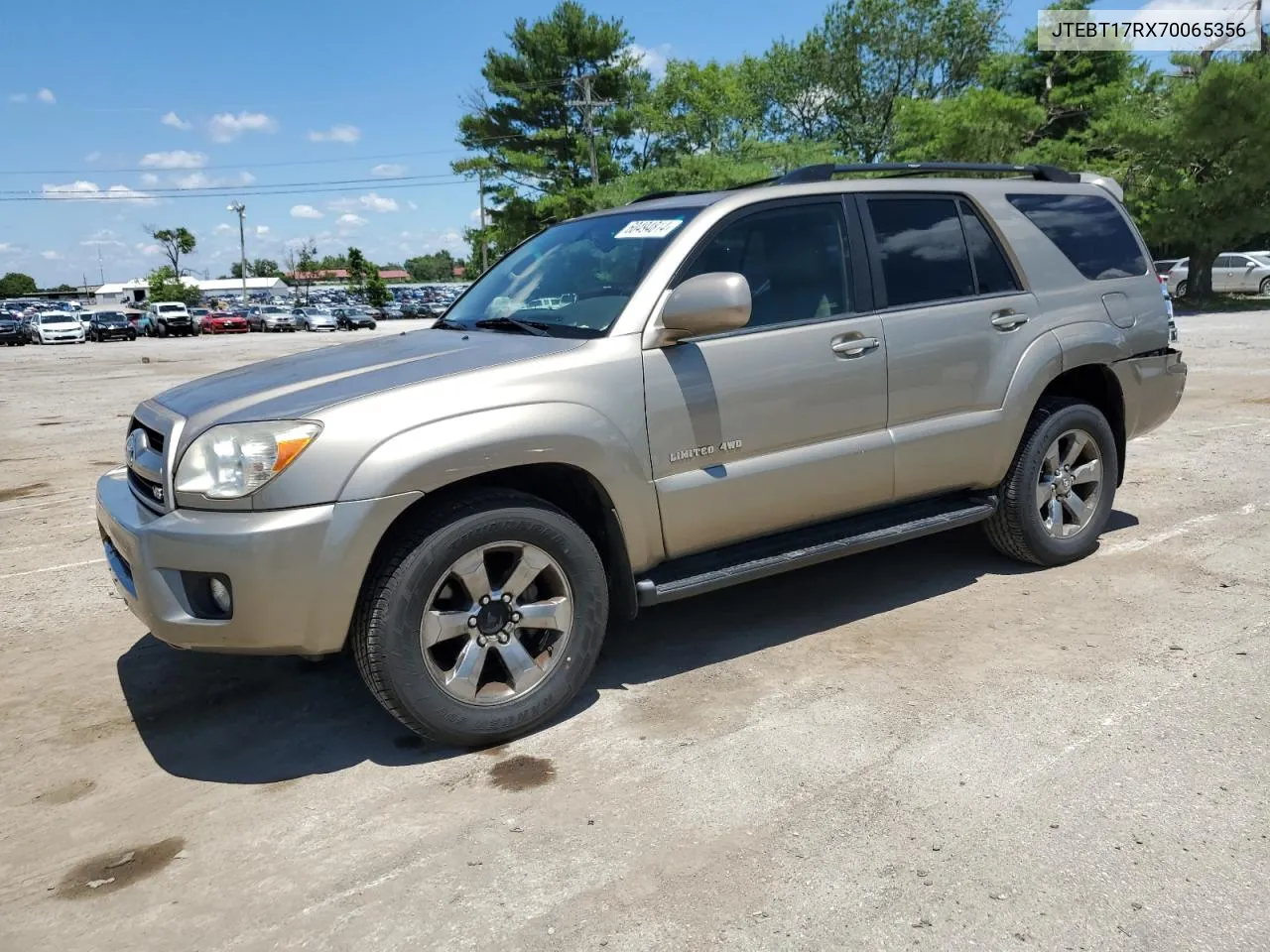 2007 Toyota 4Runner Limited VIN: JTEBT17RX70065356 Lot: 60494814