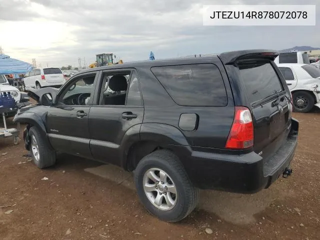 2007 Toyota 4Runner Sr5 VIN: JTEZU14R878072078 Lot: 61169904