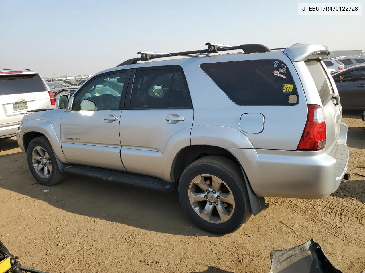 2007 Toyota 4Runner Limited VIN: JTEBU17R470122728 Lot: 65112844