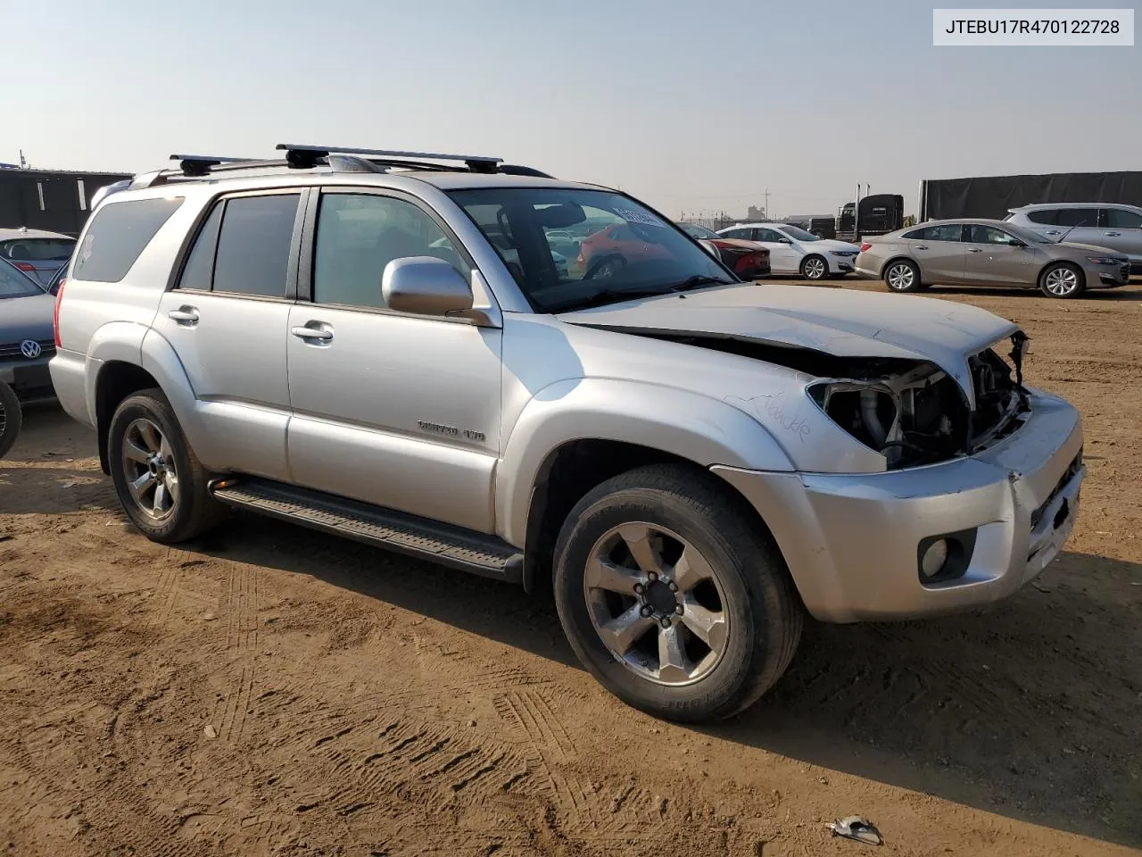 2007 Toyota 4Runner Limited VIN: JTEBU17R470122728 Lot: 65112844