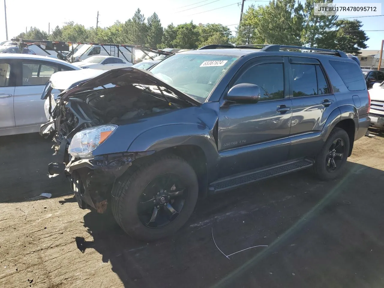 JTEBU17R478095712 2007 Toyota 4Runner Limited