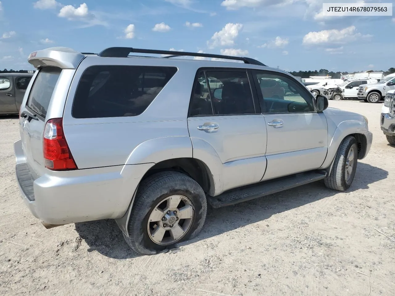 2007 Toyota 4Runner Sr5 VIN: JTEZU14R678079563 Lot: 67350544