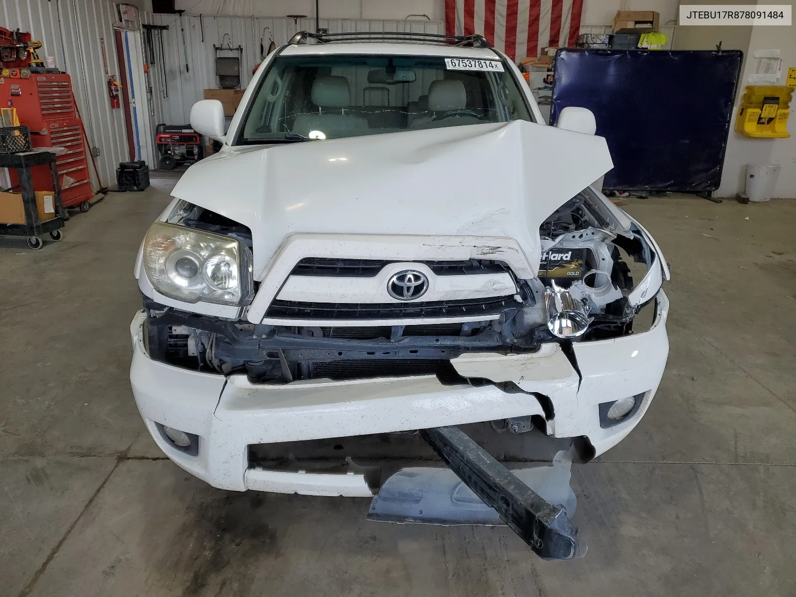 2007 Toyota 4Runner Limited VIN: JTEBU17R878091484 Lot: 67537814