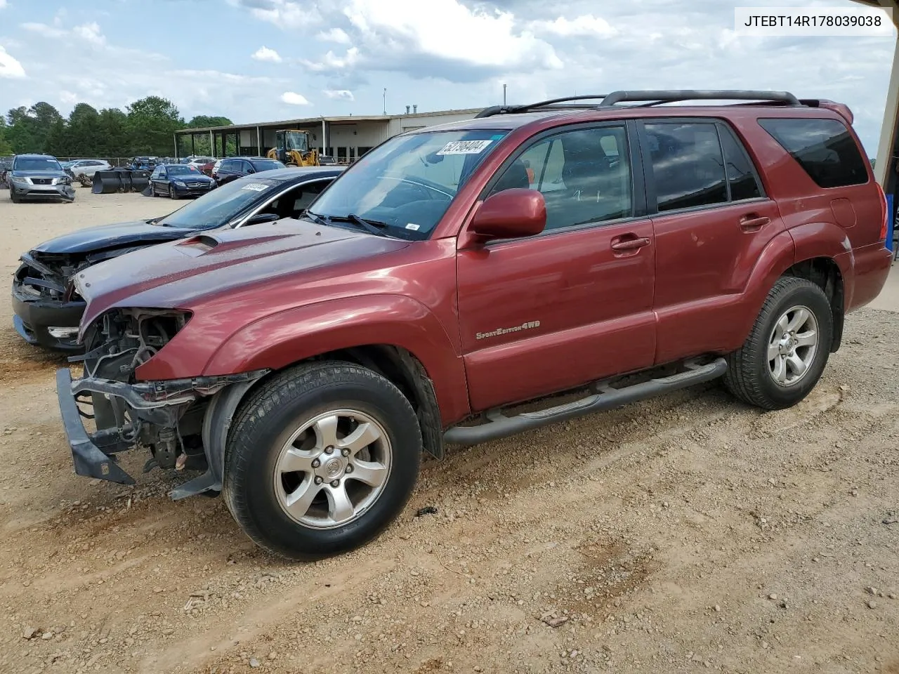 2007 Toyota 4Runner Sr5 VIN: JTEBT14R178039038 Lot: 68110494