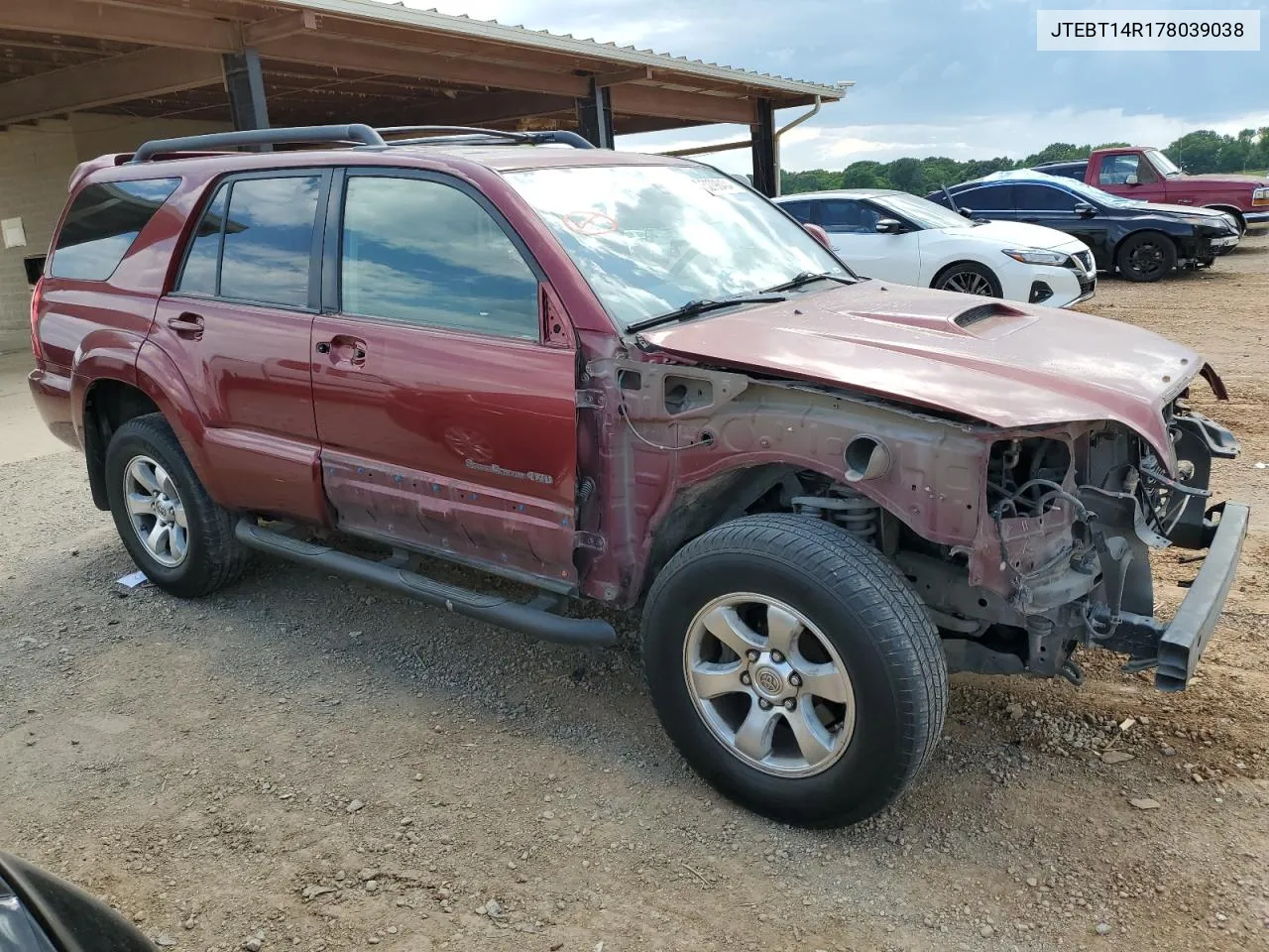 2007 Toyota 4Runner Sr5 VIN: JTEBT14R178039038 Lot: 68110494