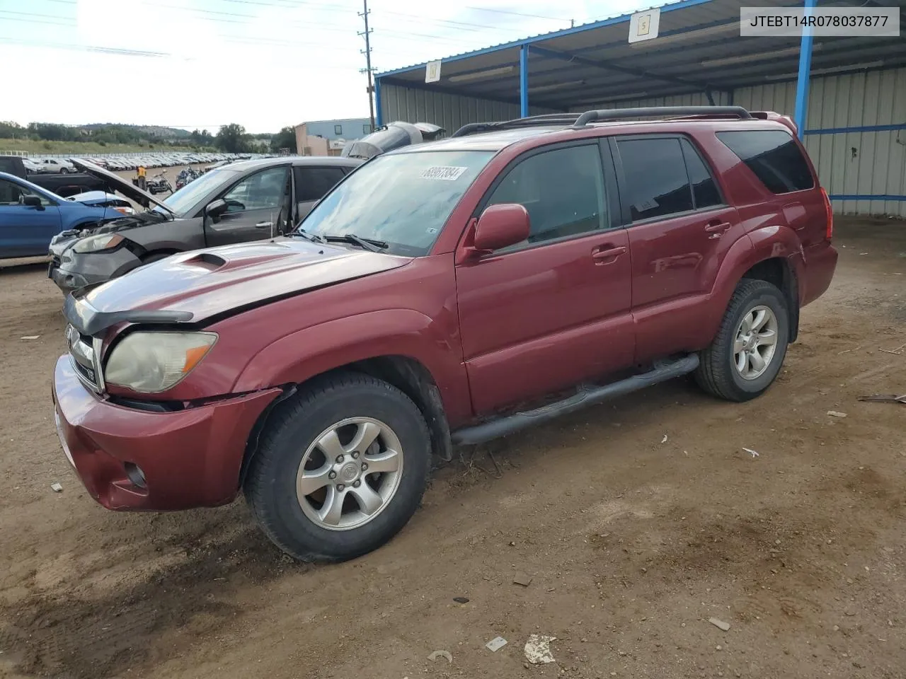 2007 Toyota 4Runner Sr5 VIN: JTEBT14R078037877 Lot: 68967384