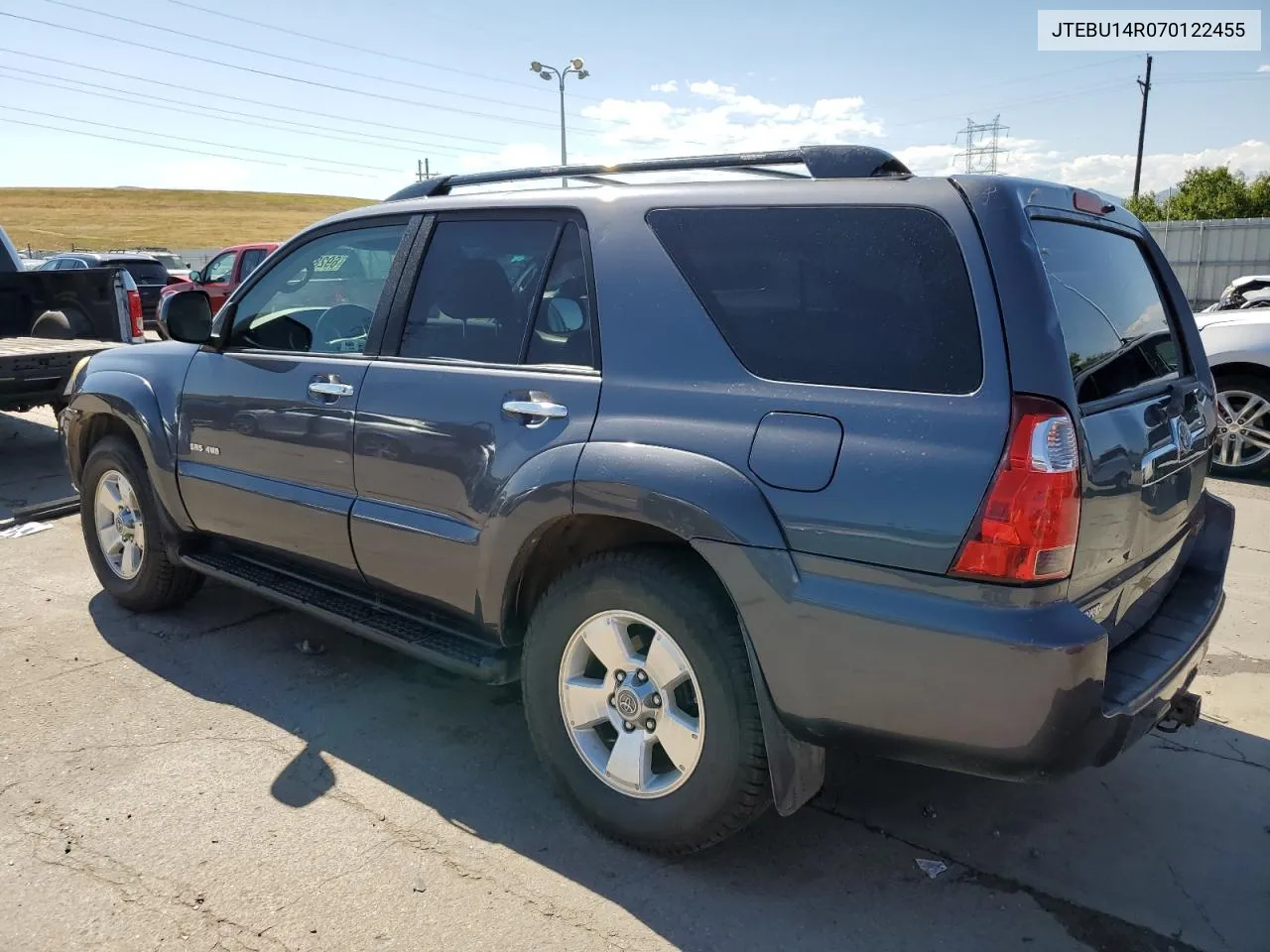 2007 Toyota 4Runner Sr5 VIN: JTEBU14R070122455 Lot: 69286834