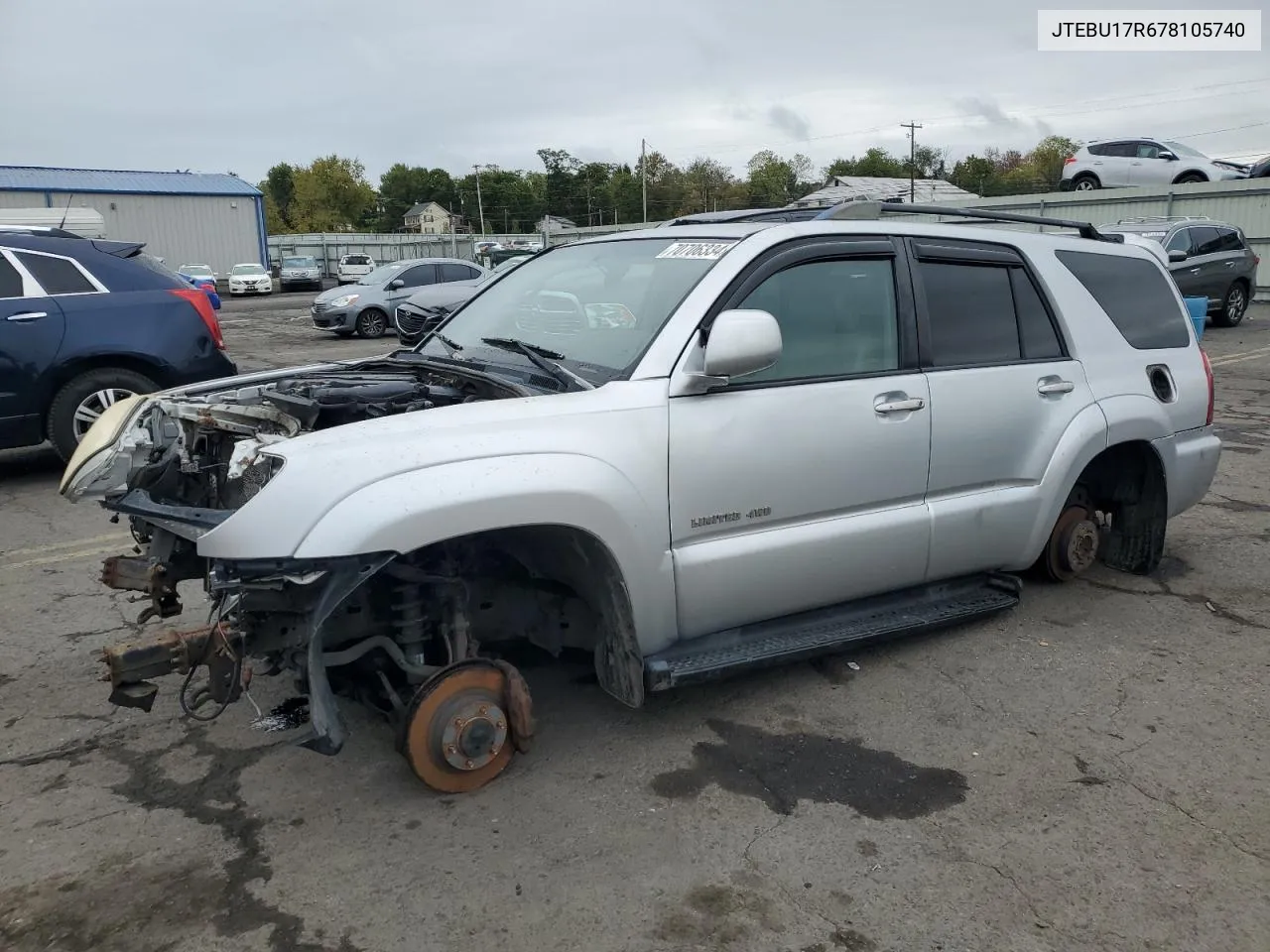 JTEBU17R678105740 2007 Toyota 4Runner Limited