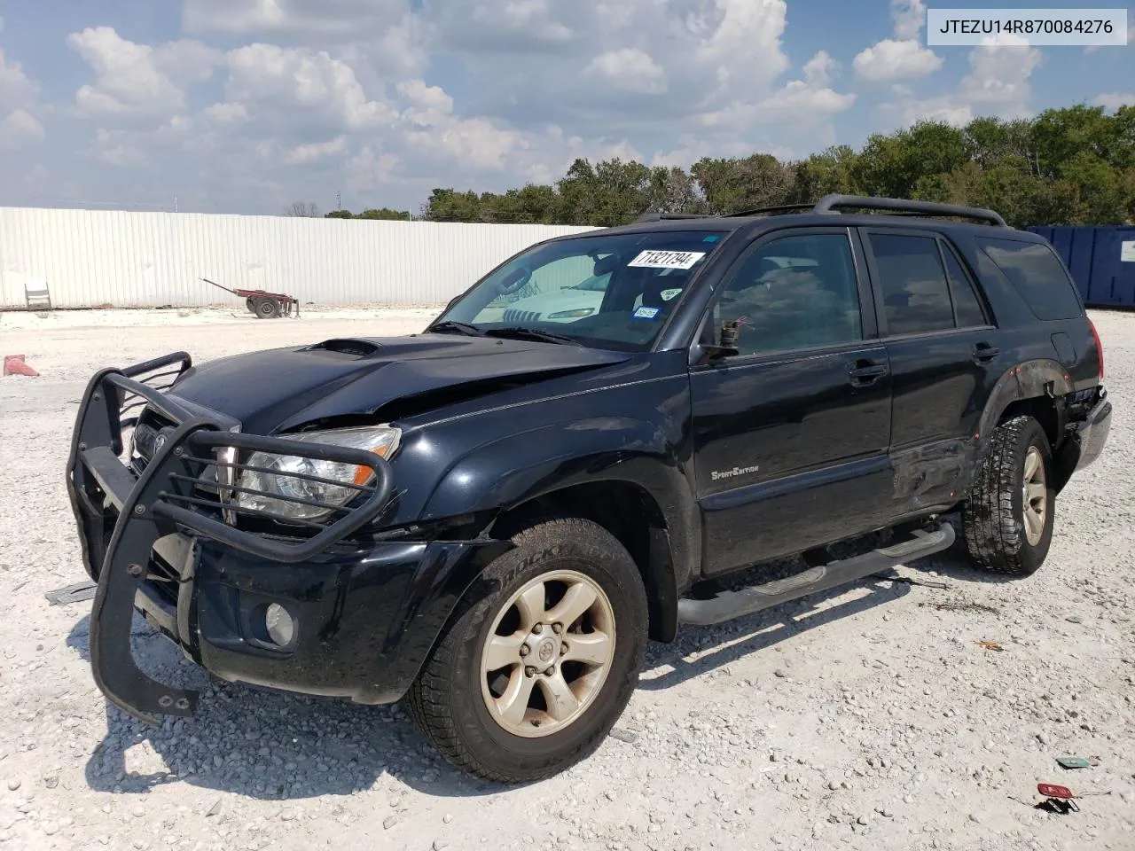 2007 Toyota 4Runner Sr5 VIN: JTEZU14R870084276 Lot: 71321794